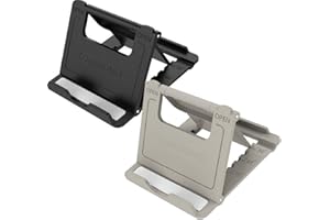 TONYHONEY Soporte de teléfono móvil, Soporte de teléfono de Escritorio Universal Plegable multiángulo 2 Pack Compatible con Tablet iPhone X / 6/7 / 8Plus y Samsung Galaxy s6 s7 s8 S9 (Gris)