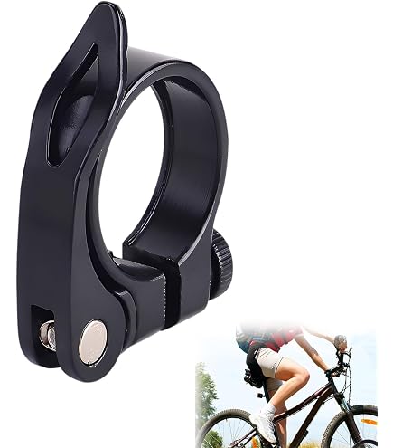 Collier De Selle Vélo Antivol Avec Blocage Rapide - Alliage Aluminium, Diamètre 31,8 Mm, Pour VTT Et Route