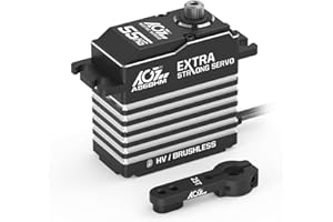 AGFRC 55KG Digital-Steering-Servo High-Torque Programmable - Full Metal Gear Brushless RC Servo Motor for 1/8 1/10 RC Car Crawler, Control Angle 180° (A86BHM)