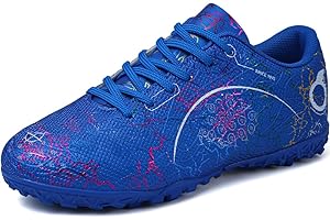 VTASQ Zapatos de Fútbol Niño Profesionales Zapatos de Entrenamiento Adolescentes Aire Libre Deporte Atletismo Botas de Fútbol Cesped Artificial Zapatillas de Fútbol