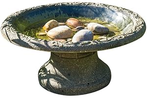 Wildlife World CONBB2 Coniston Vogeltränke (Twist Fit Stem), Grün, 18 x 49,5 x 49,5 cm