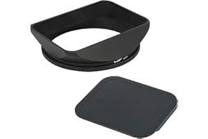 Haoge LH-B77T 77mm Quadratisch Rechteckig Gegenlichtblende mit Schraubdeckel für 77mm Canon Nikon Sony Leica Zeiss Voigtlander Nikkor Panasonic Fujifilm Olympus Objektiv und andere 77mm Filtergewinde