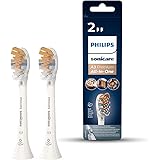 Testina per spazzolino Premium All-in-One Philips Sonicare Original A3, di colore bianco, confezione da 2 testine (Modello HX