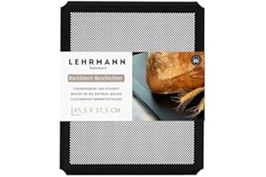 LEHRMANN GMBH LEHRMANN Teglia Forata 45,5 x 37,5 cm con rivestimento antiaderente teglia per torta, baguette teglia per pizza Compatibile/sostitutivo per Bosch Neff Siemens