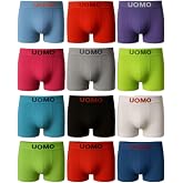SaoTi Men's Seamless Briefs Pack 12 Breathable Microfiber &ndash; Men's Boxers Comfortable Elastic Fit Pack Briefs Men's Quick Dry