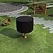 Produktbild Coorun Abdeckplane Sitzgruppe Schutzhülle Möbelschutzhülle Abdeckung Gartenmöbelschutzhülle für rundes Möbelset Wasserdicht für Sonneninsel, Sitzgarnituren, Tisch, Stühle Schwarz 235 x 85cm/140 x 95cm (140x95cm)