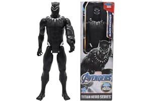 Hilloly Black Panther Titan Hero Series, Superheroes-Pantera Negra, Figura de acción de Pantera Negra de 30 cm Black Panther Figura Titan Hero para niños de 4 años en adelante