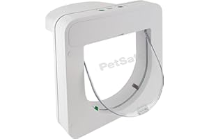 PetSafe Petporte Smart Flap Microchip Cat Door, Battery Operated or Main Power Supply, Easy Install, Customised Timer Feature, For Cats Up To 7kg