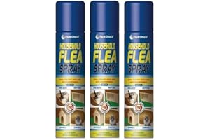 PESTSHIELD 3 PACK - 200ml Flea Spray/Home Animal Cats Dogs Kills Fleas Tick Protection