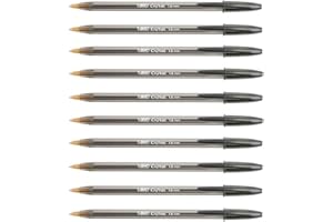 BIC 10 x 1.6mm Black Ink Pens