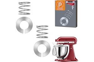 PQPO Resorte y arandela de Acero Inoxidable compatibles con la batidora de pie Kitchen Aid y Accesorios para batidoras de 4,5/5/6/7 Cuartos