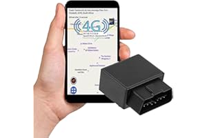 TKMARS 4G OBD2 GPS Tracker GPS Tracker für Auto mit Mehreren Warnmeldungen, Echtzeit-Verfolgung, Kostenloser App