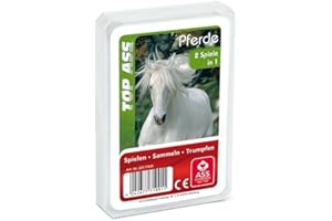 ASS Altenburger 22571991 – Top Ass Chevaux, Jeu de Cartes – Trump et Quartet