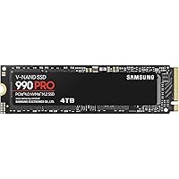 Samsung 990 PRO NVMe M.2 SSD, 4 TB, PCIe 4.0, 7.450 MB/s Lesen, 6.900 MB/s Schreiben, Interne SSD, Für Gaming und Videobearbe