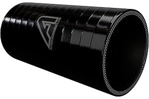 AP AUTOMOTIVE 51mm 2" ID Silicone Straight Hose Joiner Coupler 50mm Length Black