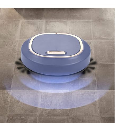 Robot Aspirador Inalámbrico Inteligente Para El Piso Del Hogar, Color Negro