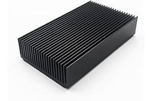 AWXLUMV Aluminum Large Heatsink 4.72''x2.72''x1.06'' inch /120x69x27mm Heat Sink Cooling Black Oxide Radiator 22 Fin 120mm for Computer LED Chip Power Charger Router Amplifier