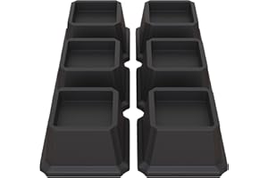 Lutown-Teen Bed Risers 2 inch Heavy Duty Furniture Risers for Sofas, Chair Risers Sofa Risers Table Risers Set of 6 Pack, Black