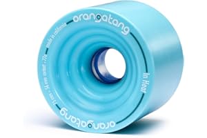 Orangatang in Heat 75mm 77a Downhill Longboard - Ruedas de crucero para monopatín (azul, juego de 4)