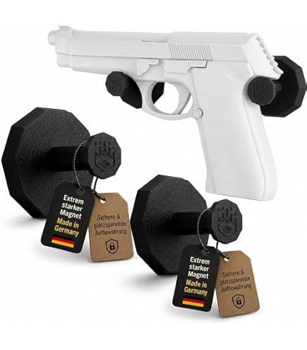 LOBOLOKO VIERERPACK Wandhalterung für LARP + Softair + Waffen/Waffenständer Wandhalter Display Gun Wall Mount Rack LARP Sport & Freizeit
