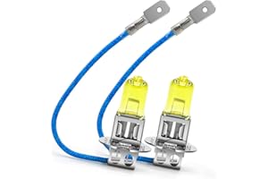 ‎RUIANDSION Ruiandsion 2pcs H3 Halogen-Scheinwerfer Birne Nebelscheinwerfer 100W 24V Gelb 64151 12336 Glühbirnen