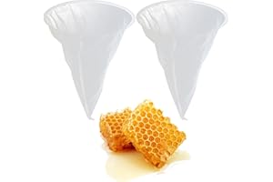 SZQIUNUBI Passoire Miel Nylon 2 PièCes Passoire Pour Miel Filtre à Miel Pour Filtrer Le Miel, Le Jus, Etc（120 Mailles）