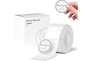 NIIMBOT - Etiquetas redondas para B1 B21 B3S, 31 x 31 mm, 210 unidades, color blanco