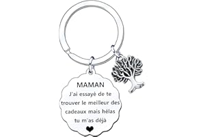 GUOYU Cadeau Maman Porte-clés Maman Forme Fille Fils,Cadeau Maman Noel,Cadeau de fête des Mères, Cadeau Anniversaire pour Maman Mere, Cadeau Fete Des Meres