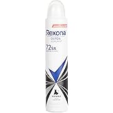 Rexona Women's Spray Deodorant Invisible White Trace Yellow Stain Anti 72 Hours Uninterrupted Superior Protection 200 ml