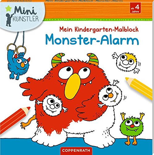 Preisvergleich Produktbild Mein Kindergarten-Malblock: Monster-Alarm (Mini-Künstler)