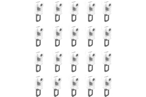 LIYI929GP Rodillo Para Riel De Cortina Polea Para Pista Cortina, Carril Cortina Rodillos, Polea De Riel Polea, Silencioso Rodillo De Dirección, 10/20/50 Piezas Accesorios Para Salón Dormitorio Baño(20 PCS)