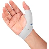 Willcom Short Version Elastic Compression Thumb Sleeve 2 Pack Soft Fabric Lightweight Arthritis Pain Relief Lining Protector