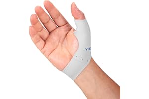 Willcom Kurzversion Elastische Daumen Handgelenkschiene Kompression Shülse - 2 Stücke Weiches Gewebe Handschuh Auskleidung für Leichte Arthritis Schmerzlinderung Protektor für Damen Herren (M)