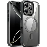Compatible Case Back Crystal Clear Glass Appearance Edges Impact Compatible with SUPER-CRYSTAL Magsafe for Minesque iPhone 16 Pro Max