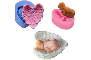 INCEPTION PRO INFINITE 2 stampi in silicone per uso artigianale di ali d'angelo e bambino neonato - adatto anche per sapone