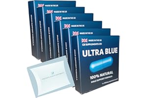 FOREVER & ALWAYS SUPPLEMENTS 6 X Ultra Blue (New Formula) high Strength Tablets Bundle, 100% Natural Supplement for Men! Stamina, Sex Drive, Libido, Enhancement & Endurance Support - Maca, Korean Ginseng & More
