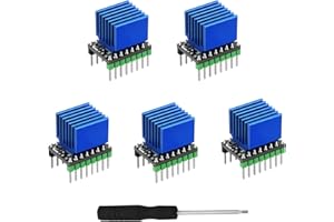 IMETRX 5PCS TMC2225 V1.0 driver motore passo-passo ultra silenzioso con dissipatore di calore per SKR V1.3 MKS GEN L Ramps 1.4/1.5/1.6 scheda di controllo stampante 3D
