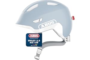 ABUS Casque pour Enfants Smiley 3.0 ACE LED - Casque de vélo avec lumière - Ajustement Profond & Place pour Une Tresse - pour Filles et garçons