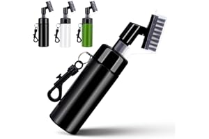 UoQo Brosse de nettoyage pour club de golf avec serviette de golf, brosse verte pour club de golf, kit de nettoyage professionnel pour balle de golf avec pulvérisateur d'eau intégré, accessoires de