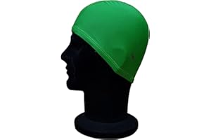 Blue Reef Elasticated Spandex Stretchy Anti Tear Easy Fit Plain Non Waterproof Deluxe Pull On Swimming Hat Swim Cap One Size Suitable For All Ages 3+ Years