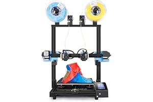 Sovol SV04 Stampante 3D con doppio estrusore indipendente, sensore di livellamento del letto, scheda madre silenziosa TMC2209 e piano di stampa flessibile, dimensioni di stampa 300 x 300 x 400 mm