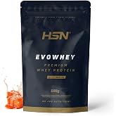 HSN Evowhey Protein | Salted Caramel 500g = 17 Shots per Whey Protein Concentrate | 100% Whey Protein Concentrate (WPC) | Non