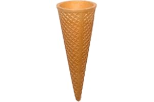 PJaspert Eiswaffeln | Cornets de crème glacée demi-doux "Bello" 115mm x Ø47mm (130 pièces)