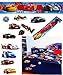 Produktbild 12 Stück: XL Wandsticker + Bordüre - " Disney Cars / Lightning Mc Queen " - incl. Name - selbstklebend + wiederverwendbar - Aufkleber für Kinderzimmer - Wandtattoo / Sticker Kinder - Jungen - Auto Mcqueen Neon Fahrzeuge - Kinder - Wandaufkleber - Postersticker - Deko - Poster - Tattoo
