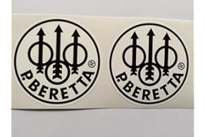 SBD Decals 2 P. Beretta Pistola Die Cut Stickers