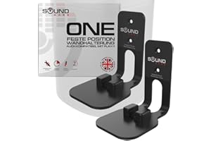 Sound bass ONE, ONE Gen 2, ONE SL & Play:1 Wandhalterung, Doppelpack [2 Stück], Schwarz, Kompatibel mit Sonos ONE, ONE Gen 2, ONE SL & Play:1 Lautsprecher