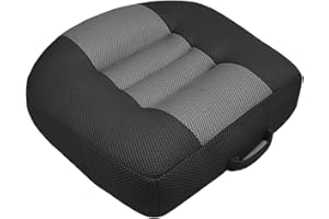 NCONCO Cojín elevador de asiento para automóvil Ergonómico Cojín de asiento portátil Altura 12cm antideslizante para conductor pasajero niño