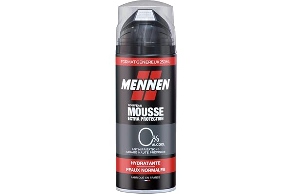 Mennen Mousse à raser Hydratante Peau Normale 0% 250 ml