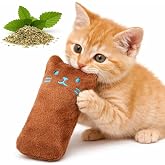 SOGUD Catnip Kedi Oyuncağı Kahverengi &ndash; Sesli Peluş Kedi Oyuncak, Isırınca Ses &Ccedil;ıkaran Plush Cat Toy, Yumuşak Dayanıklı Mini 