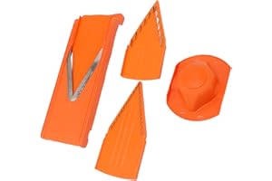 ROSVOLA Ręczna Krajalnica do Warzyw Krajalnica Mandolina z Ostrzem V Duża Rama Ostrza ze Stali Nierdzewnej do Kuchni